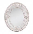 Výrobek: Zrcadlo oválné s dekorem a patinou 2 - VINTAGE STYLE