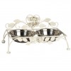 Výrobek: Misky v kovovém stojanu - 37*21*19 cm - VINTAGE STYLE