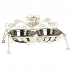 Výrobek: Misky v kovovém stojanu - 37*21*19 cm - VINTAGE STYLE