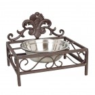 Výrobek: Miska v kovovém stojanu - 23*18*19 cm - VINTAGE STYLE