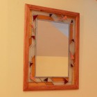 Výrobek: Vitrážové zrcadlo s efektem dvojité vitráže
