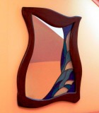 Výrobek: Vitrážové zrcadlo v atypickém rámu