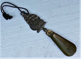 Obrázek výrobku: Mosazná stará lžíce s lodí
