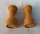 Výrobek: Dřevěná slánka a pepřenka - 10 cm