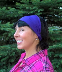 Obrázek výrobku: Látková čelenka - modrá - univerzální