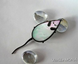 Obrázek výrobku: Myška bílá iridizovaná