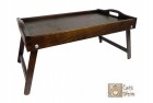 Výrobek: Dřevěný servírovací stolek do postele 50x30 cm tmavý