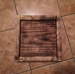 Obrázek výrobku: Dřevěný čtvercový podnos