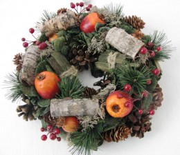 Obrázek výrobku: Vánoční věneček s jablíčky