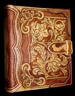 Obrázek výrobku: Originální kožený obal na knihu 2 - ruční práce